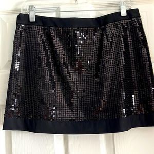 Flavio Castellani black sequin skirt. Size 8